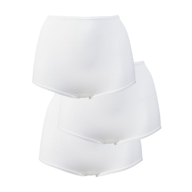 Bali Culottes Skimp Skamp pour Femmes Lot de 3, 8, Blanc/blanc/blanc
