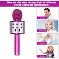 thumbnail image 4 of Karaoke Microphone, Wireless Bluetooth Karaoke Microphone Children, Portable 4-In-1 Handheld Microphone Machine, Home Ktv Player With Speaker And Recording Function, 4 of 5
