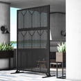 thumbnail image 1 of Modern Shade 4x6 FT Metal Privacy Screen - Geo Forest, 1 of 7