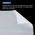 thumbnail image 4 of Unique Bargains Flower Wrapping Fog Paper 22.8x22.8 Inch Waterproof Floral Wrapping Paper White 20 Pcs, 4 of 7