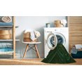 thumbnail image 2 of Ahgly Tapis d'Intérieur Lavable en Machine Carré Noir Nuit Transitionnel, 5 Pieds Carré, 2 of 7