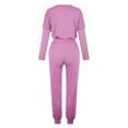 thumbnail image 5 of FAIWAD Ensemble 2 Pcs pour Femme Chandail à Manches Longues à Col Rond et Pantalon de Jogging Long Survêtement Décontracté, 5 of 5
