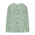 thumbnail image 5 of LOVZFMLL Cardigan for Women Ladies' Casual Printed Knitted Cardigan With Button Up Jacket And Top, 5 of 5