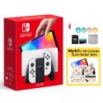 thumbnail image 1 of 2021 New Nintendo Switch OLED Model White with Mytrix Full Body Skin Sticker for NS OLED Console, Dock and Joycons - Sushi Set, 1 of 7