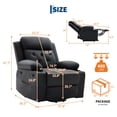 thumbnail image 2 of Bingirl Black Power Recliner Chair with Power Headrest and USB Charging Ports, 2 of 9