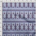 thumbnail image 3 of oneOone Tissu Polyester Lycra Chevron & Tourbillon Ikat Imprimé 1 Yard 56 Pouces de Large, 3 of 4
