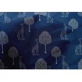 thumbnail image 4 of oneOone Cotton Silk Fabric Tree & Giraffe Block Printed Craft Fabric BTY 42 Inch Wide, 4 of 4