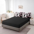 thumbnail image 4 of YST Girls Geometric Leopard Print Bedding Set, 7 Piece, Kids Pink Black Grids Cheetah Print, Twin, 4 of 5