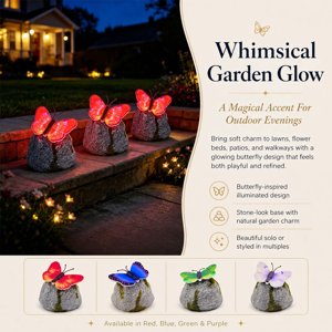 TTJ Éclairage de jardin solaire Éclairement de jardin extérieur Éclairé solaire LED Imperméable Paysage Stake Pathway Warm White Dusk to Dawn Auto on off Décorative Lawn Patio Yard Lighting
