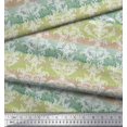 thumbnail image 2 of Soimoi polyester Crepe Fabric Stripe & Ogee Damask Print Fabric by the Yard 52 Inch Wide, 2 of 3