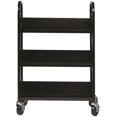 thumbnail image 4 of Pemberly Row Single-sided Mobile Book Cart Black, 4 of 4