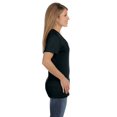 thumbnail image 2 of Hanes T-Shirt à Col en V Nano-T pour Femmes, TTG, Noir, 2 of 4