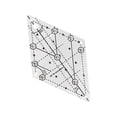 thumbnail image 2 of 60 Degrés Diamant Quilting Modèle Patchwork Couture Règle Clair pour Courtepointe Petit, 2 of 8