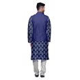 thumbnail image 3 of Atasi Indian Kurta Pyjama Jacket Set For Men Mandarin Collar Casual Clothing, 3 of 5
