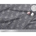 thumbnail image 3 of Soimoi Moss Georgette Fabric Leaves Block Print Sewing Fabric Yard 42 Inch Wide, 3 of 5