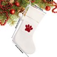 thumbnail image 3 of Christmas Knitted Stocking With Personalised Alphabet Letter Christmas Tree Initial White C, 3 of 9