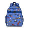 thumbnail image 1 of Cartoon Car Toddler Backpack Adjustable Padded Straps Chest Buckle Water-Resistant Durable School Backpack, 1 of 1
