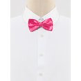 thumbnail image 2 of INSPIRE CHIC Accessoires de Nœud Papillon pour Homme Sangle Ajustable Formel Uni Smoking Pré-Noué Rouge Rose, 2 of 5