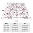 thumbnail image 3 of KLL Cute Dog Pattern Fleece Throw Blanket,Fleece Throw Blankets for Couch & Bed All Season Use-80"x60", 3 of 7