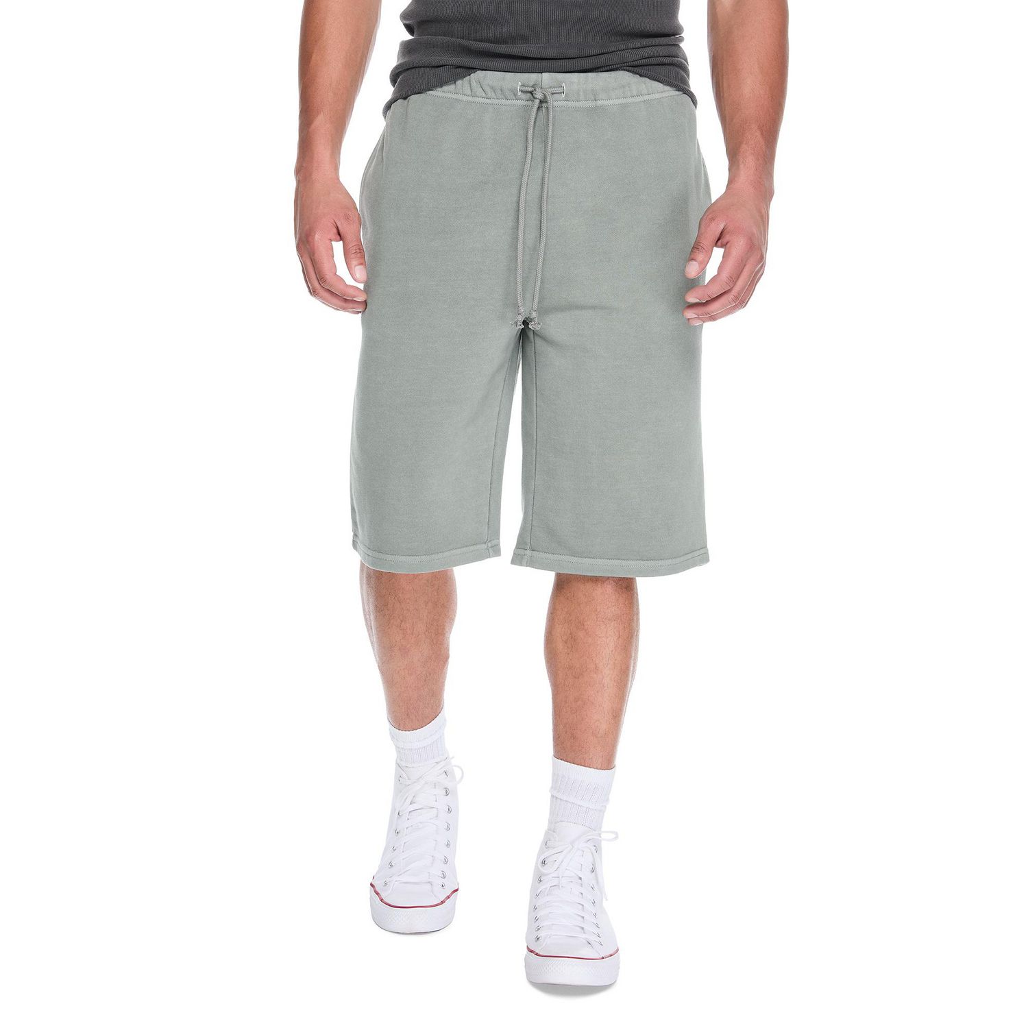 Short long de jogging délavé No Boundaries pour hommes