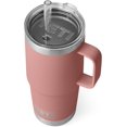 thumbnail image 1 of YETI Rambler Tasse en Paille 25 oz, Isolée sous Vide, Acier Inoxydable, Rose Grès, 1 of 8