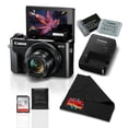 thumbnail image 1 of Canon PowerShot G7 X Mark II Digital Camera 1066C001 + NB-13L Replacement Lithium Ion Battery + 16GB SDHC Class 10 Memory Card + Memory Card Wallet + MicroFiber Cloth Bundle(International Model), 1 of 7