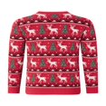 thumbnail image 4 of Matching Family Christmas Sweaters Long Sleeve Reindeer Pullovers, 4 of 9