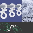 thumbnail image 4 of Vaidha Christmas Mini Gutter Hang Hooks Plastic S Sharped Christmas Light Clips 120PCS, 4 of 8