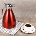 thumbnail image 1 of Nikou Machine à Expresso, théière à café en Acier Inoxydable, Bouteille d'eau Chaude à Double paroi isolée sous Vide (26.00 * 15.00 * 15.0-Rouge), 1 of 2