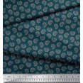 thumbnail image 2 of Soimoi Poly Georgette Fabric Artistic Paisley Decor Fabric Printed Yard 52 Inch Wide, 2 of 3