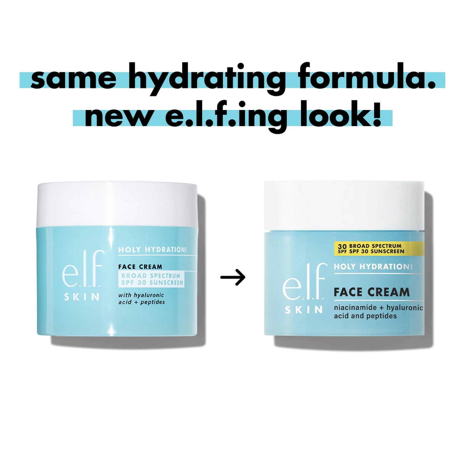 e.l.f. Cosmetics Holy Hydration! Face Cream Broad Spectrum SPF 30 Sunscreen