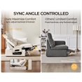 thumbnail image 3 of BEDEEP Canapé Inclinable Électrique 133,9 Pieds' avec Console d'Appui-tête, Canapé Sectionnel en Chenille Moduar Cloud avec Ottoman de Rangement, Canapé Convertible 6 Places pour Salon RV, Blanc, 3 of 10