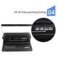 thumbnail image 4 of Binding Machine Spiral Coil Binder, Bind 120 Sheets Binding Machine Punching 12 Sheets 80g  for Office, 4 of 7