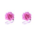 thumbnail image 4 of QualitChoice Curtain Tieback Punch-free Stylish Flower Shape Decorative Replacement Home Buckle Fastener Ornament Accessories Purple 2PCS, 4 of 6