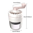 thumbnail image 4 of pitrice Portable Snow Cone Machine | Hand-cranked Ice Shaver Crusher Outdoors Hand-cranked Snow Cone Machine A, 4 of 6
