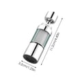 thumbnail image 3 of Filtre d'Eau pour Robinet de Cuisine à Domicile – Filtration Activée avec Fluorure et Réduction, Filtre de Robinet Rotatif à 360° en Acier Inoxydable pour Eau Dure, 3 of 7