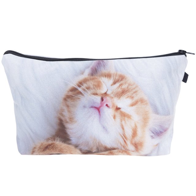 Cosmetic Bag Cartoon Printing Polyester Makeup Bag Toiletry Bag Cosmetic Pouch