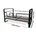 thumbnail image 3 of Dvkptbk Storage Rack Kitchen Sponge Draining Rack Household Sink Countertop Shelf Steel Wire Ball Soap Storage Shelf Storage & Organization, 3 of 6