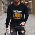 thumbnail image 2 of Birdeem Haut Imprimé à la Mode pour Homme avec Col Rond à Manches Longues et Visage Souriant Haut/chemise Imprimé, 2 of 5