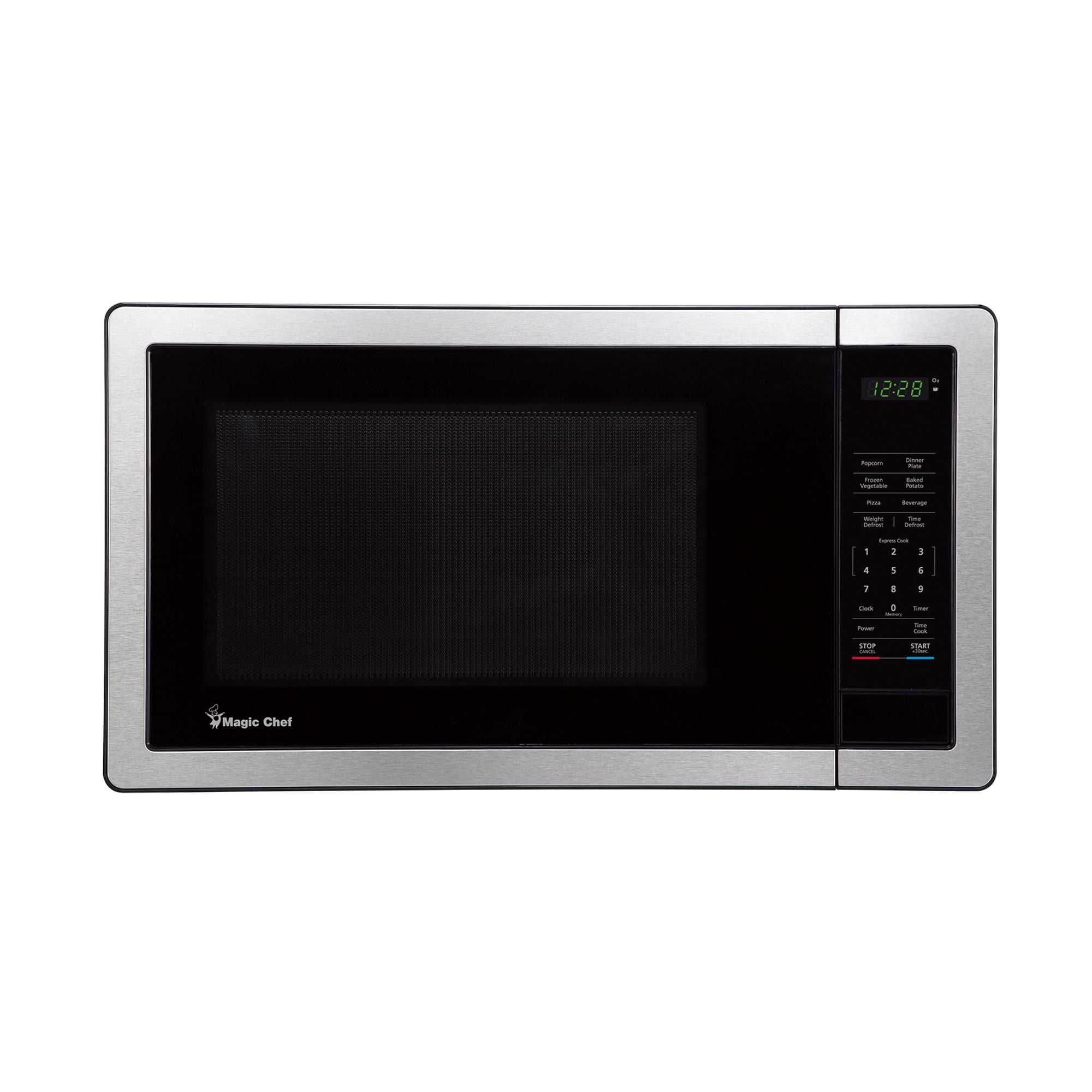Magic Chef MC110MST Countertop Microwave Oven, 1,000 Watts, Stainless Steel