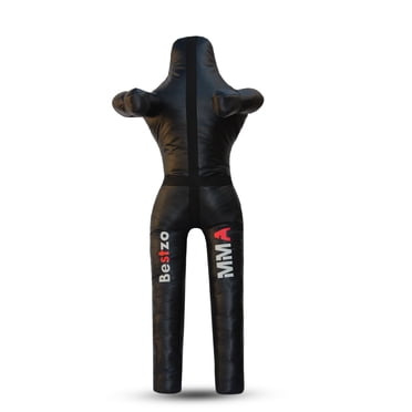Bestzo Mannequin de Grappling MMA pour Enfants et Adultes – Mannequin de Lutte en Vinyle Non Rempli pour l'Entraînement de BJJ, MMA, Boxe, Karaté et Judo – Équipement de Pratique d'Arts Martiaux Durable à Double Piqûre 4 Pi