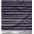 thumbnail image 1 of Soimoi Modal Satin Fabric Horizontal Stripe Print Fabric by The Yard 42 Inch Wide, 1 of 5