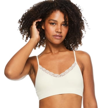 George Women's Seamless Bralette with Lace Trim