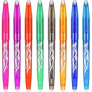 GHSDFBB Rocket-book Erasable Stylos de gel, pointe fine, 0.5mm, Couleurs d'encre assorties, paquet de 8