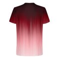 thumbnail image 5 of Qertyioot Hommes Imprimer Manches Courtes Col Rond T-shirt Casual Mode Manches Courtes Dégagement, 5 of 5