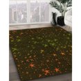 thumbnail image 3 of Ahgly Tapis d'Intérieur Lavable en Machine Carré Noir Nuit Transitionnel, 5 Pieds Carré, 3 of 7
