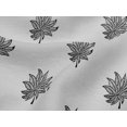 thumbnail image 4 of oneOone Viscose Jersey Fabric Leaves Block Print Fabric By Yard 60 Inch Wide, 4 of 5