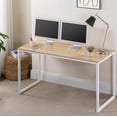 thumbnail image 1 of Zinus Jennifer Modern Minimalist Office Desk, 55 inch Multipurpose Computer Workstation or Dining Table for Small Spaces, White, 1 of 9