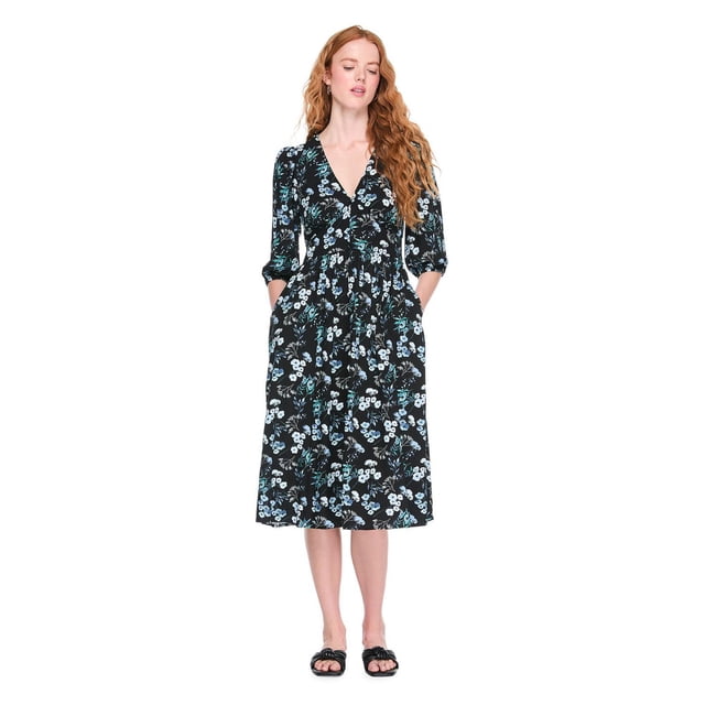 George Women's Peasant Midi Dress