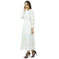 thumbnail image 1 of Bimba Robe Maxi Longue Décontractée en Coton pour Femme à Taille Smockée, 1 of 5